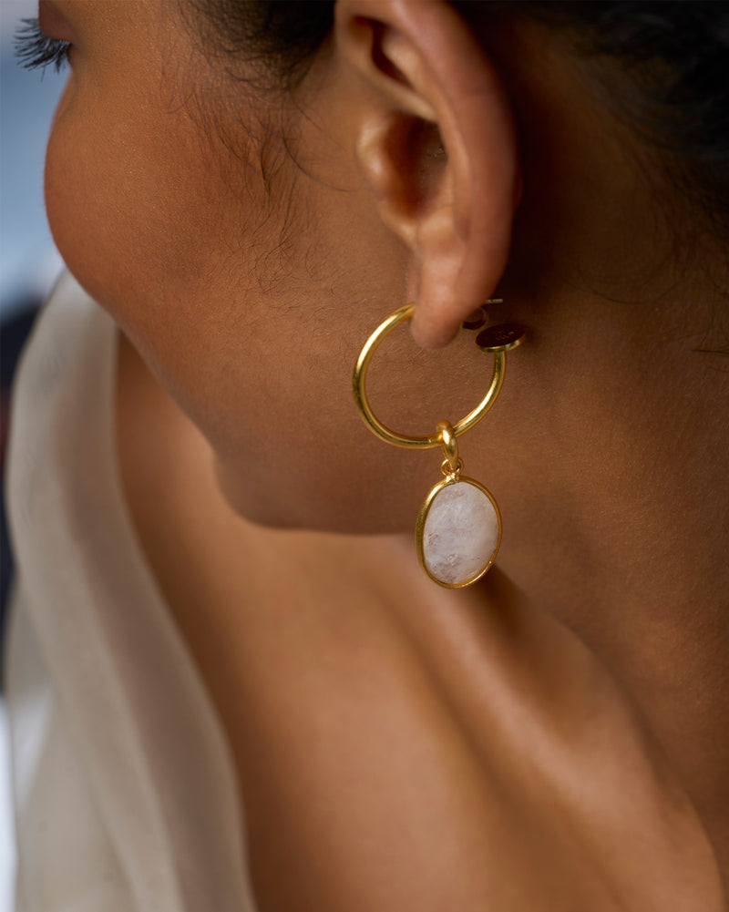 Twin Cluster Hoops - Gold