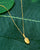 Coffee Bean Necklace - Gold