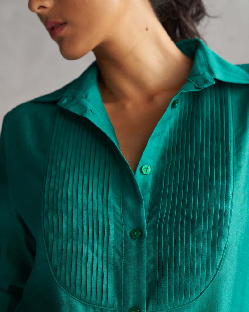 Tuxedo Shirt - Teal