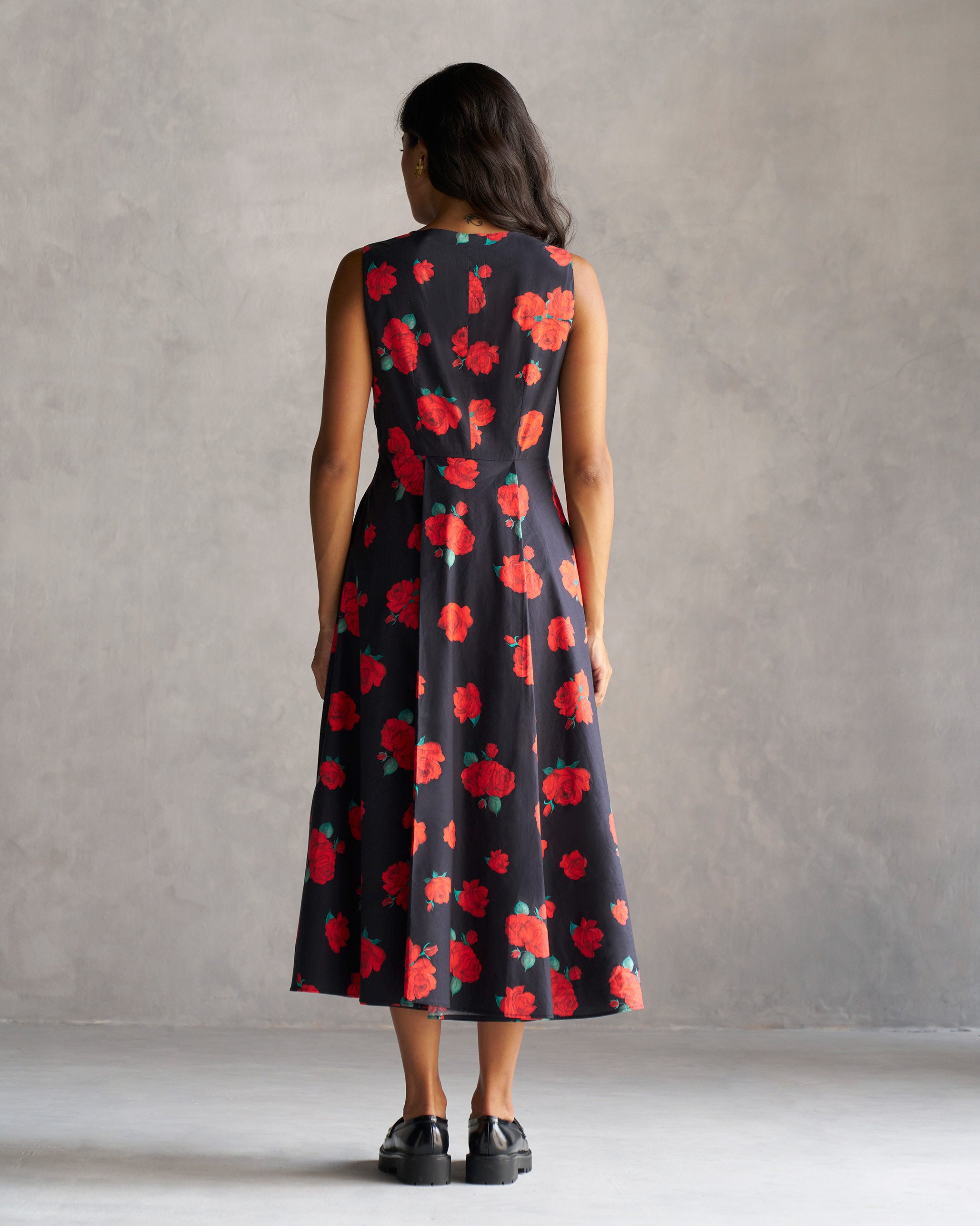 Tapas Layered Dress - Black & Red