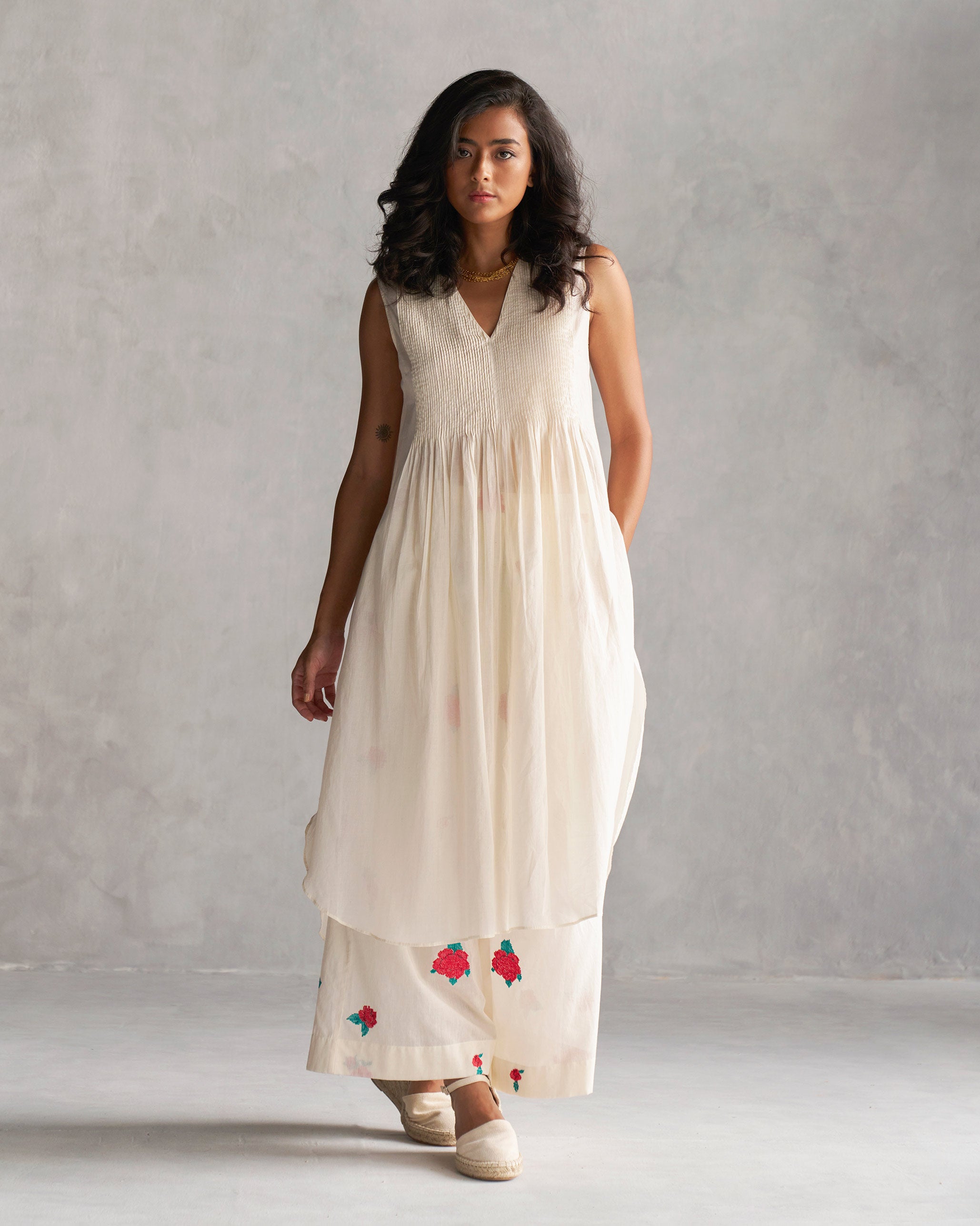 Moon Basic Kurta - Ivory