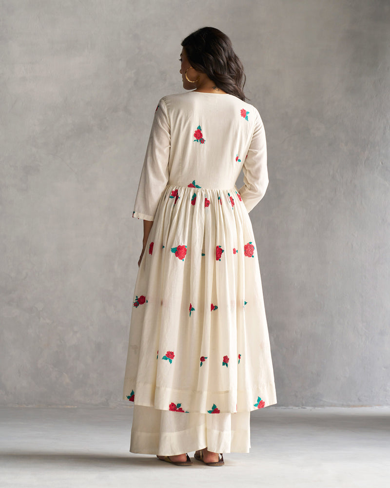 Fit & Flare Angrakha - Ivory