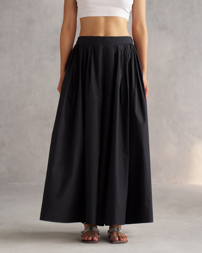 Pleated Pants - Black