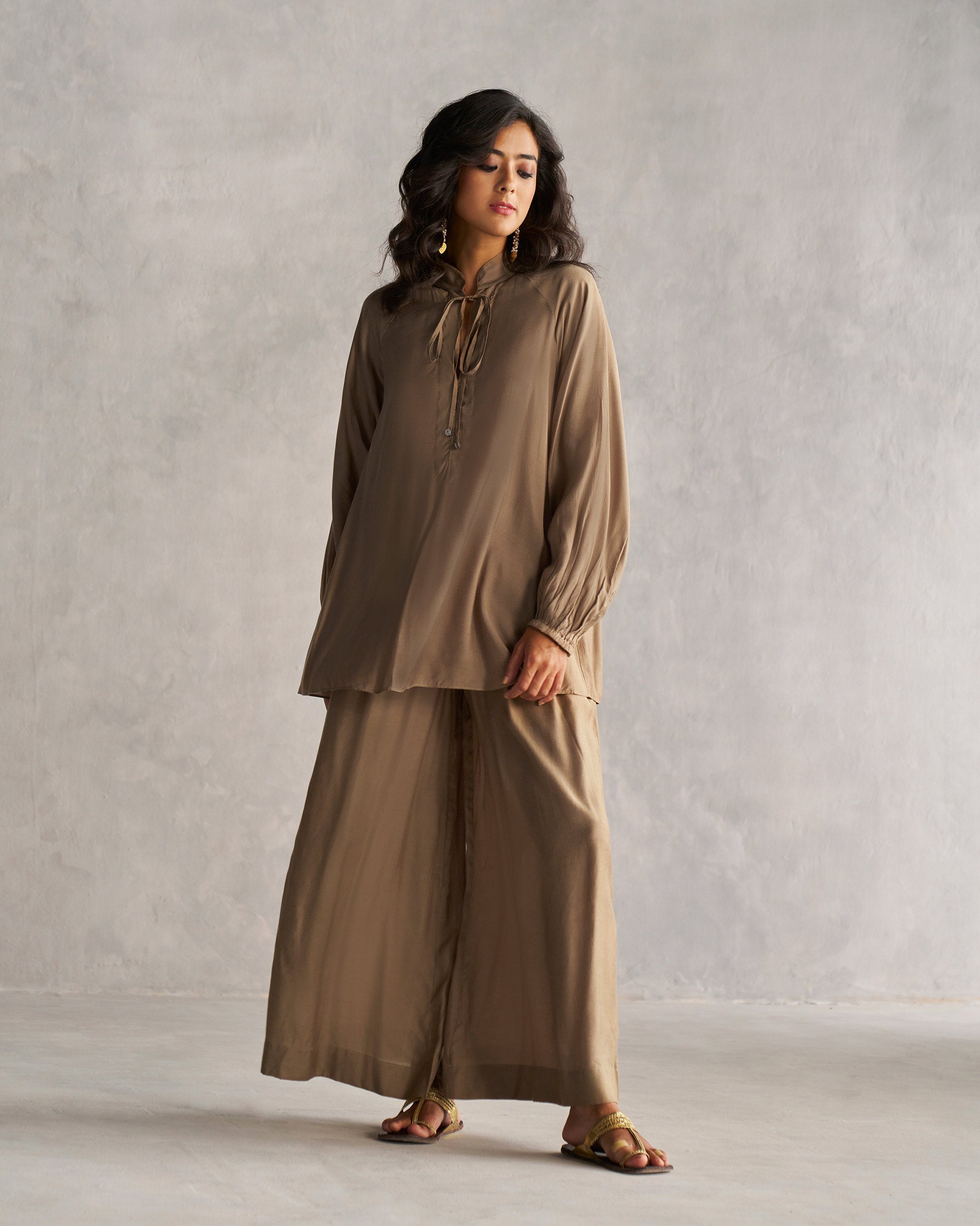 Basic Pyjamas - Oak Brown & Gold