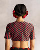 Sitara Blouse - Black & Red