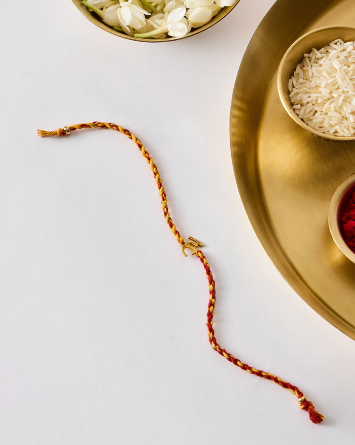 Alphabet H Rakhi - Red