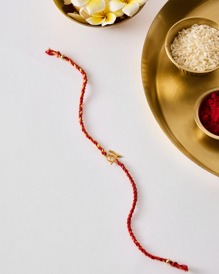 Alphabet B Rakhi - Red