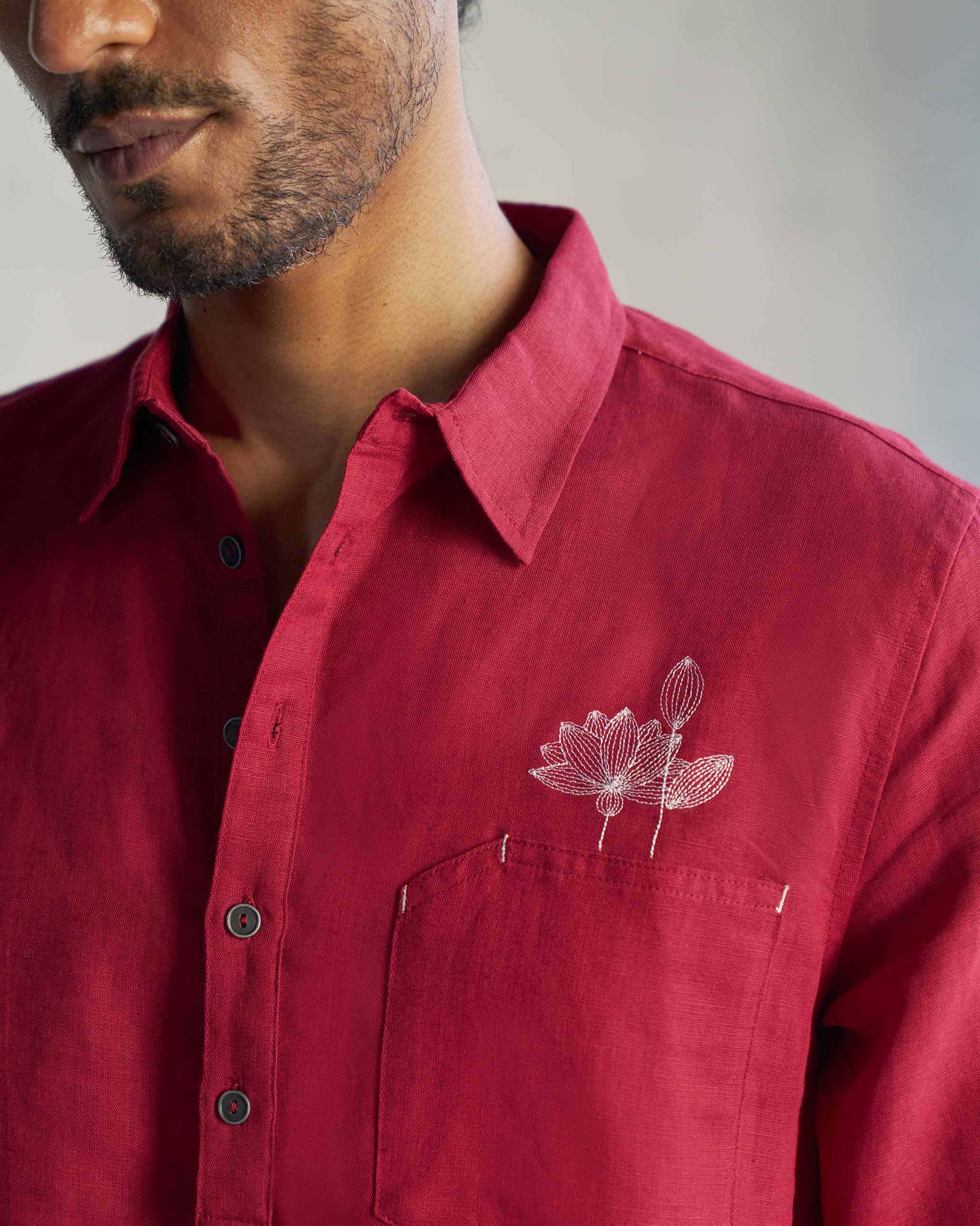 Garnet Kurta - Red