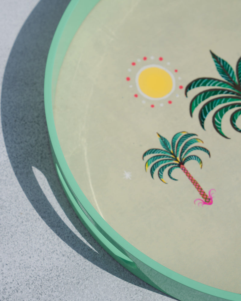 Deco Palm Oasis Tray