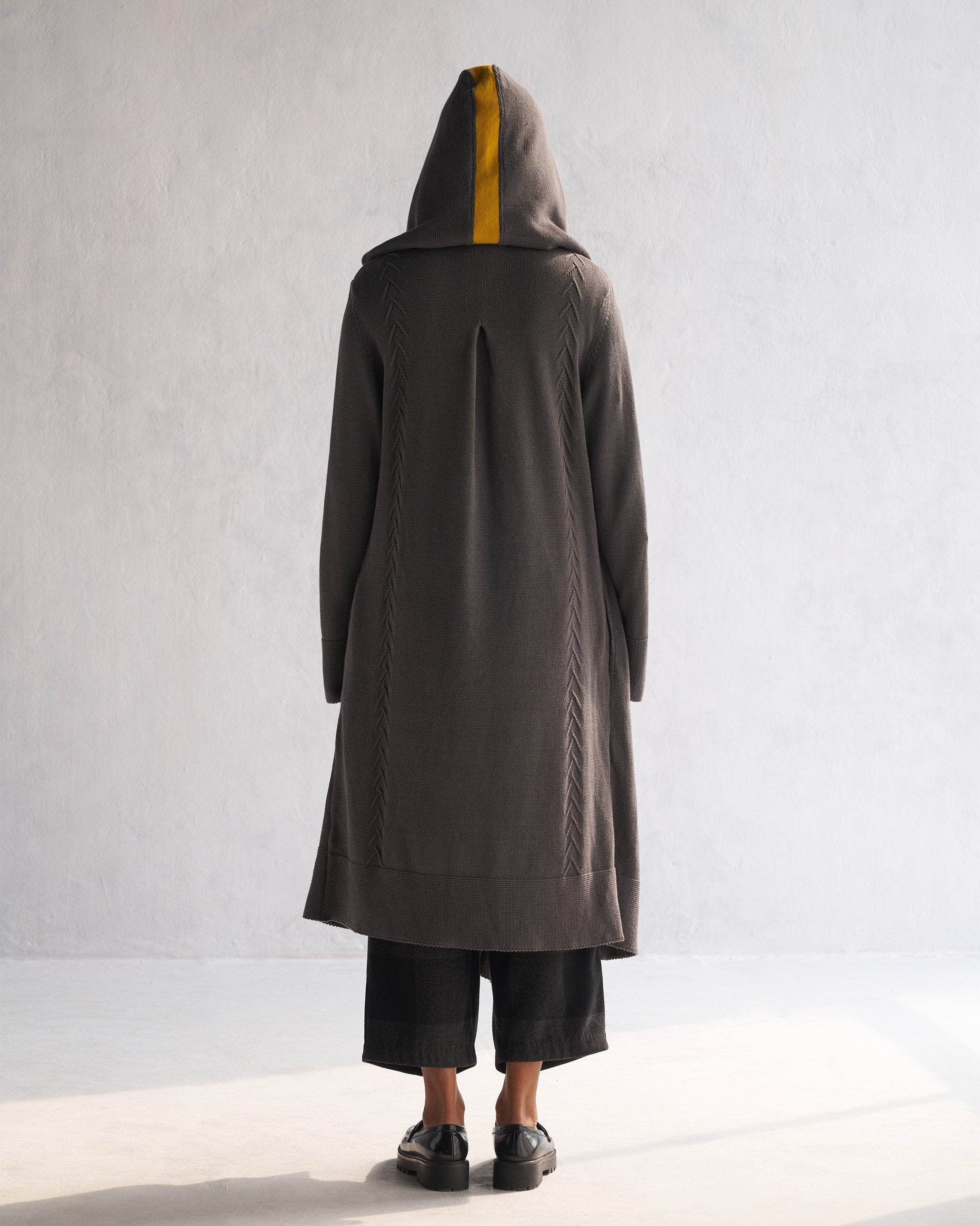 Hoodie Cardigan - Grey