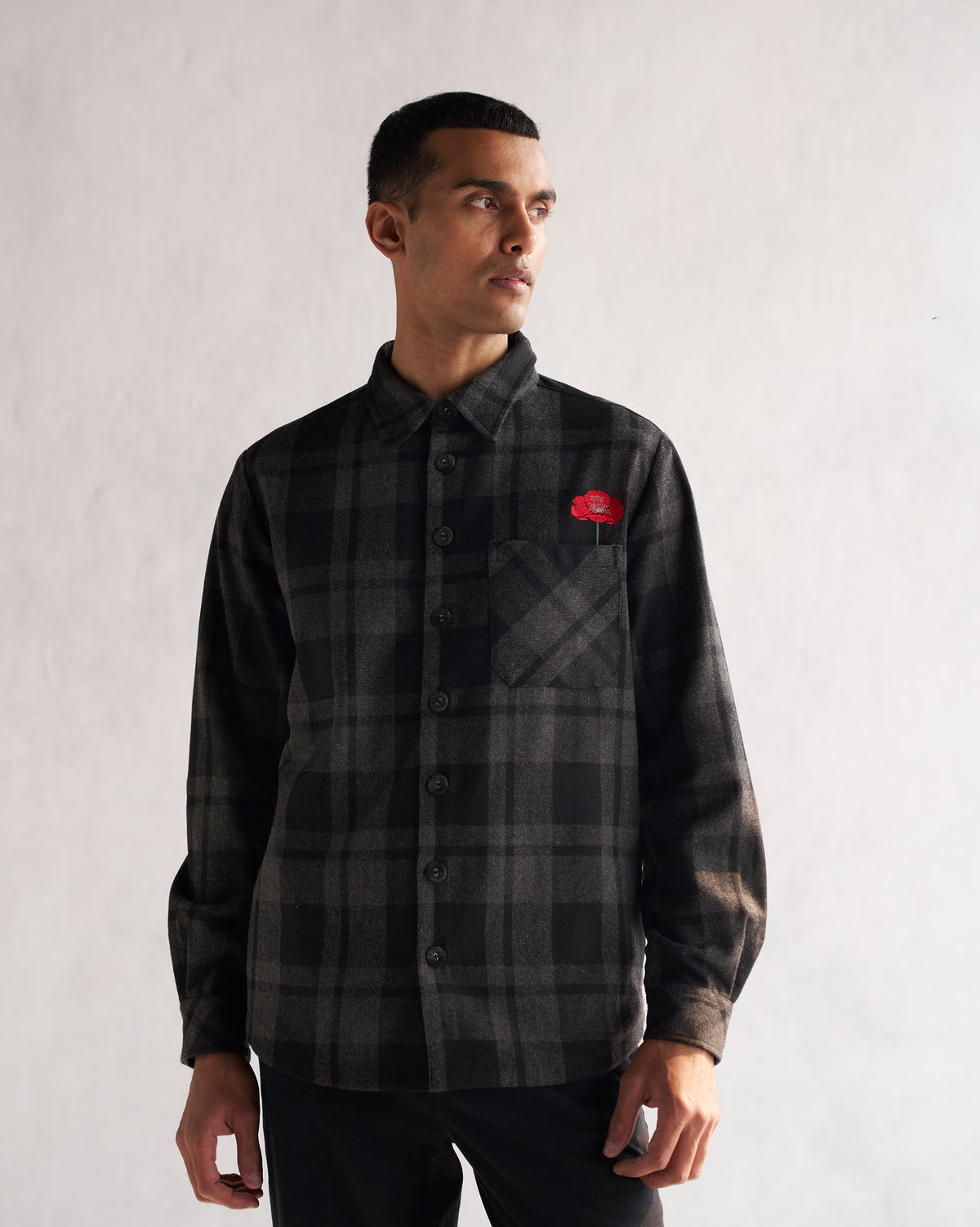 Checkmate Jacket - Black & Grey