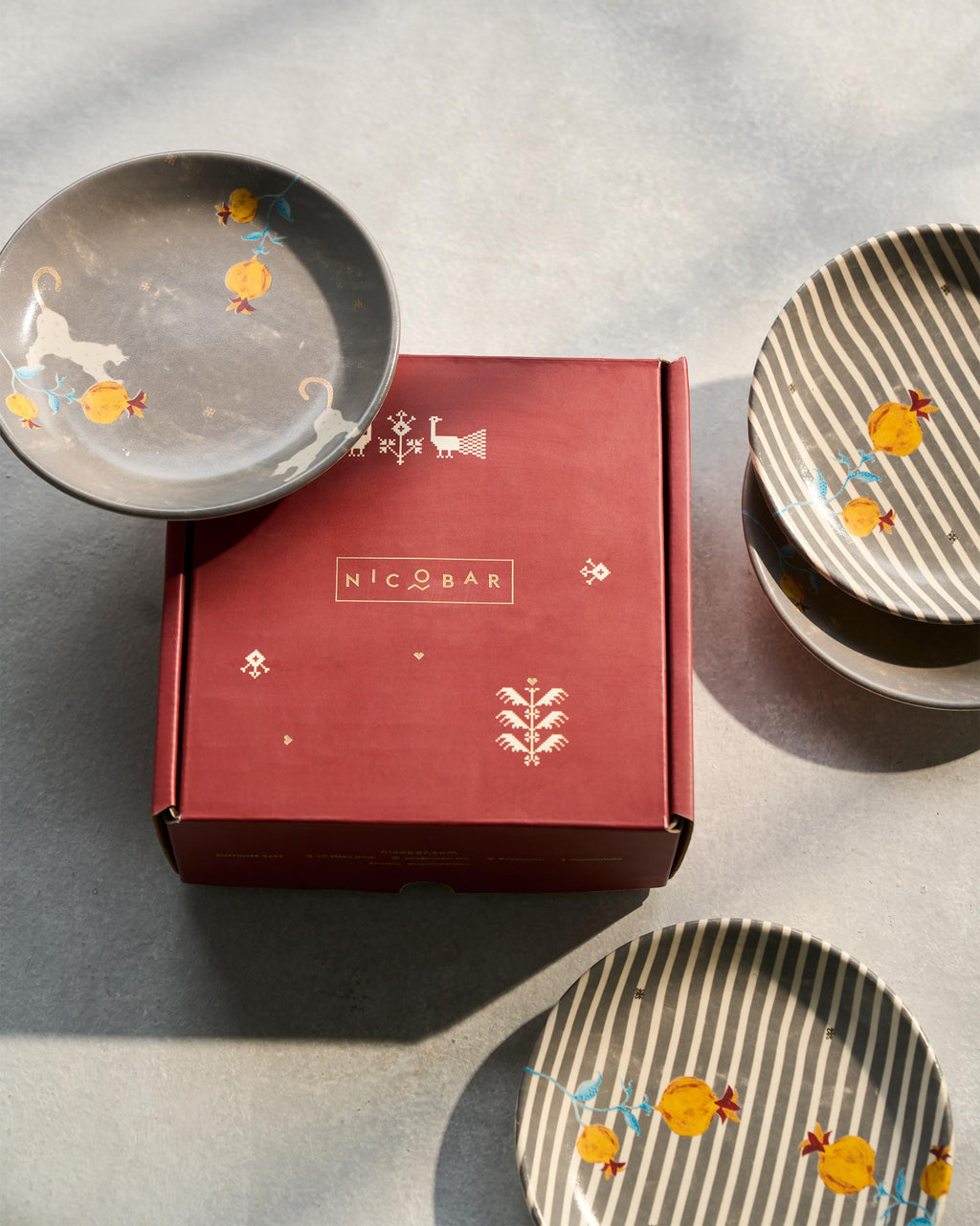 Anar Tea Plates - Set of 4 – Nicobar