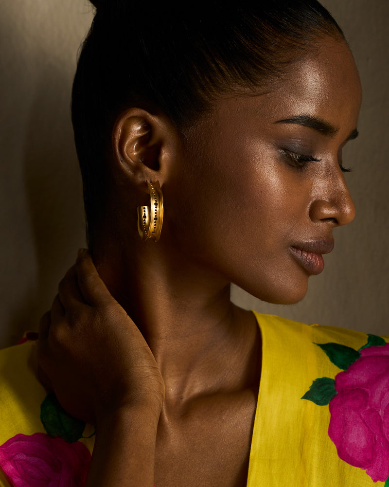Boondi Hoops Thin - Gold