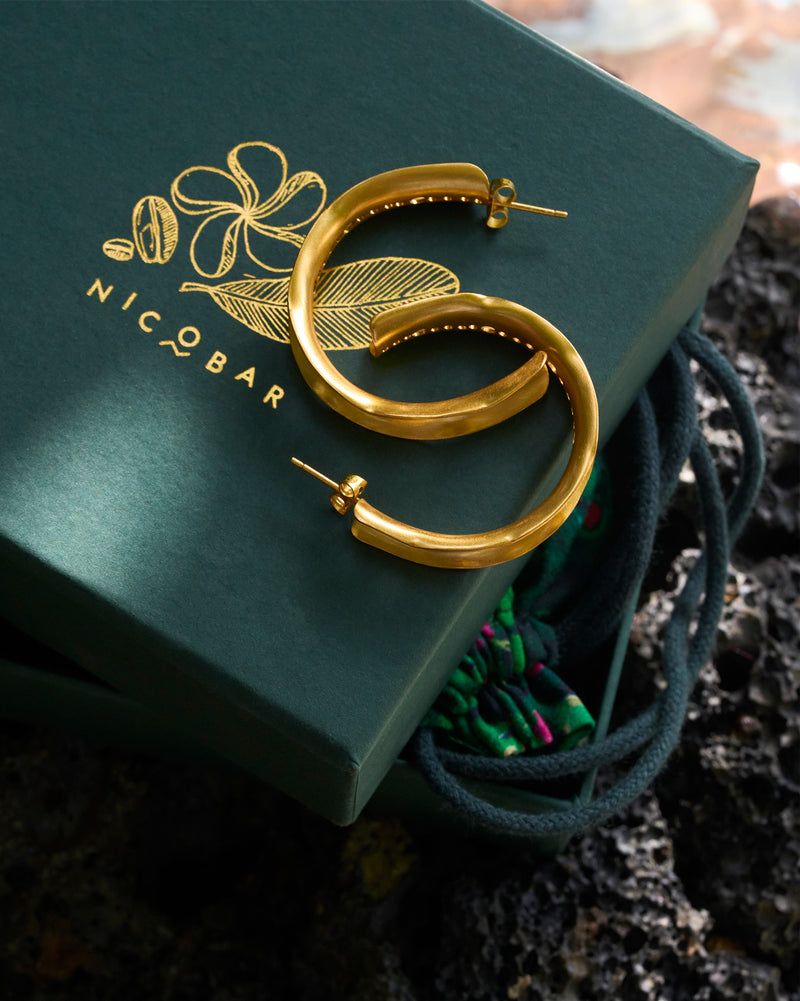 Boondi Hoops Thin - Gold