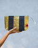 Seher Clutch - Gold & Black