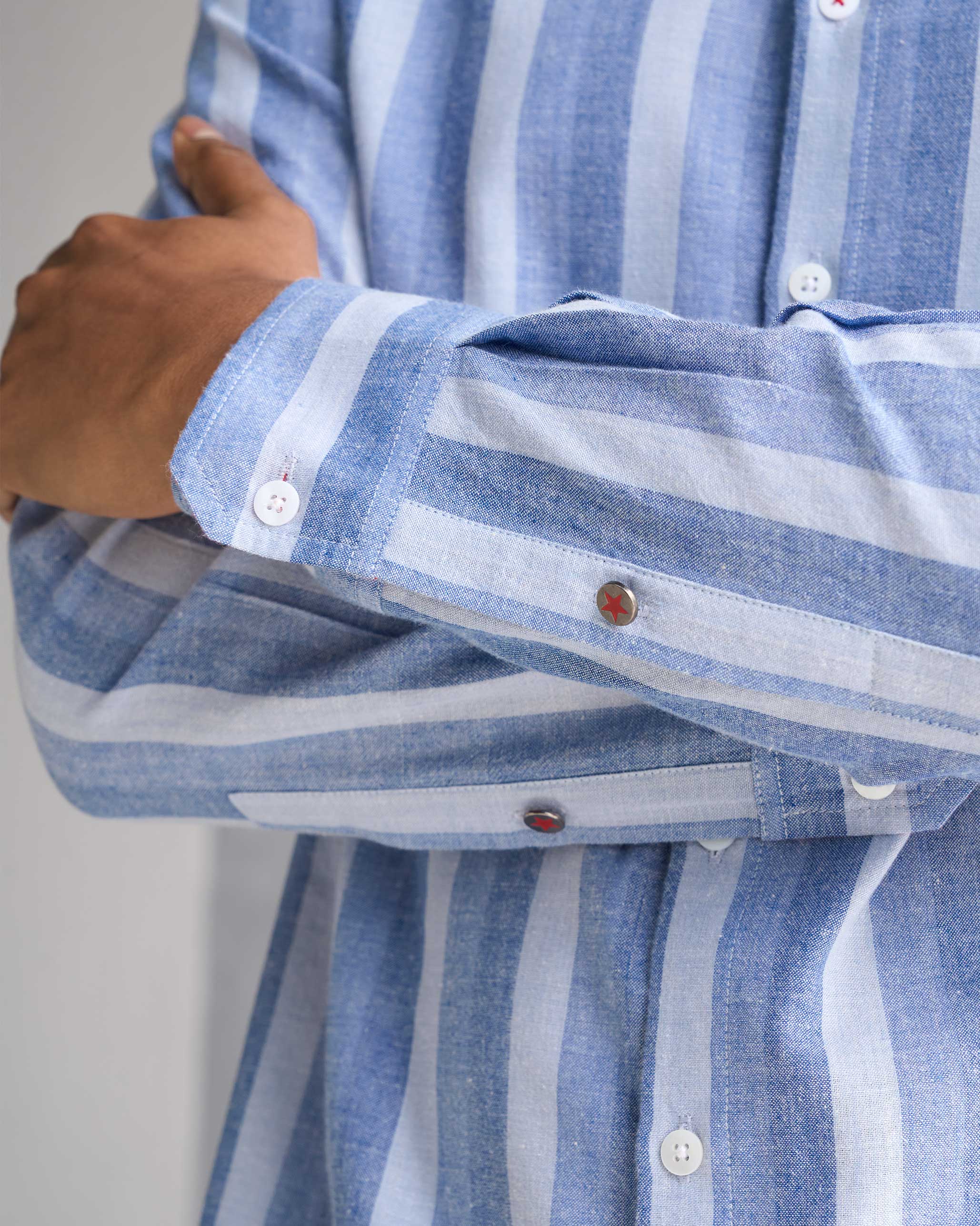 Nawab Shirt - Blue Stripes
