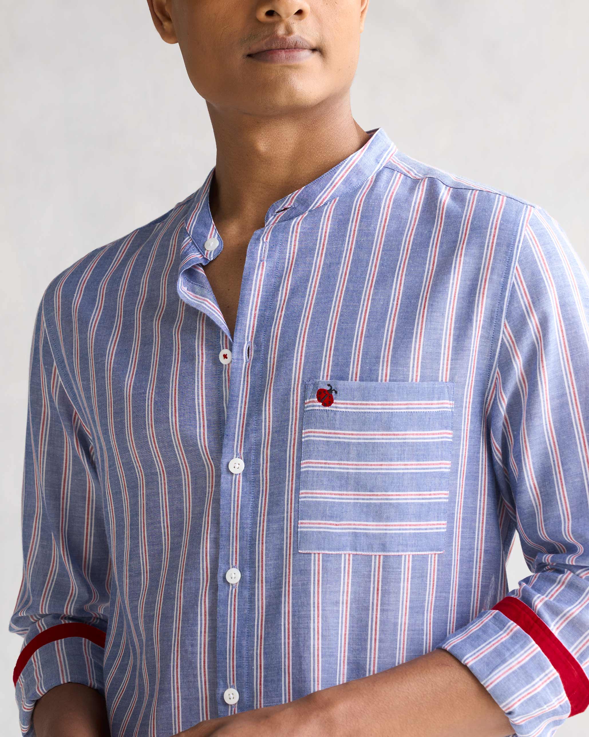 Ross Shirt - Blue Stripes