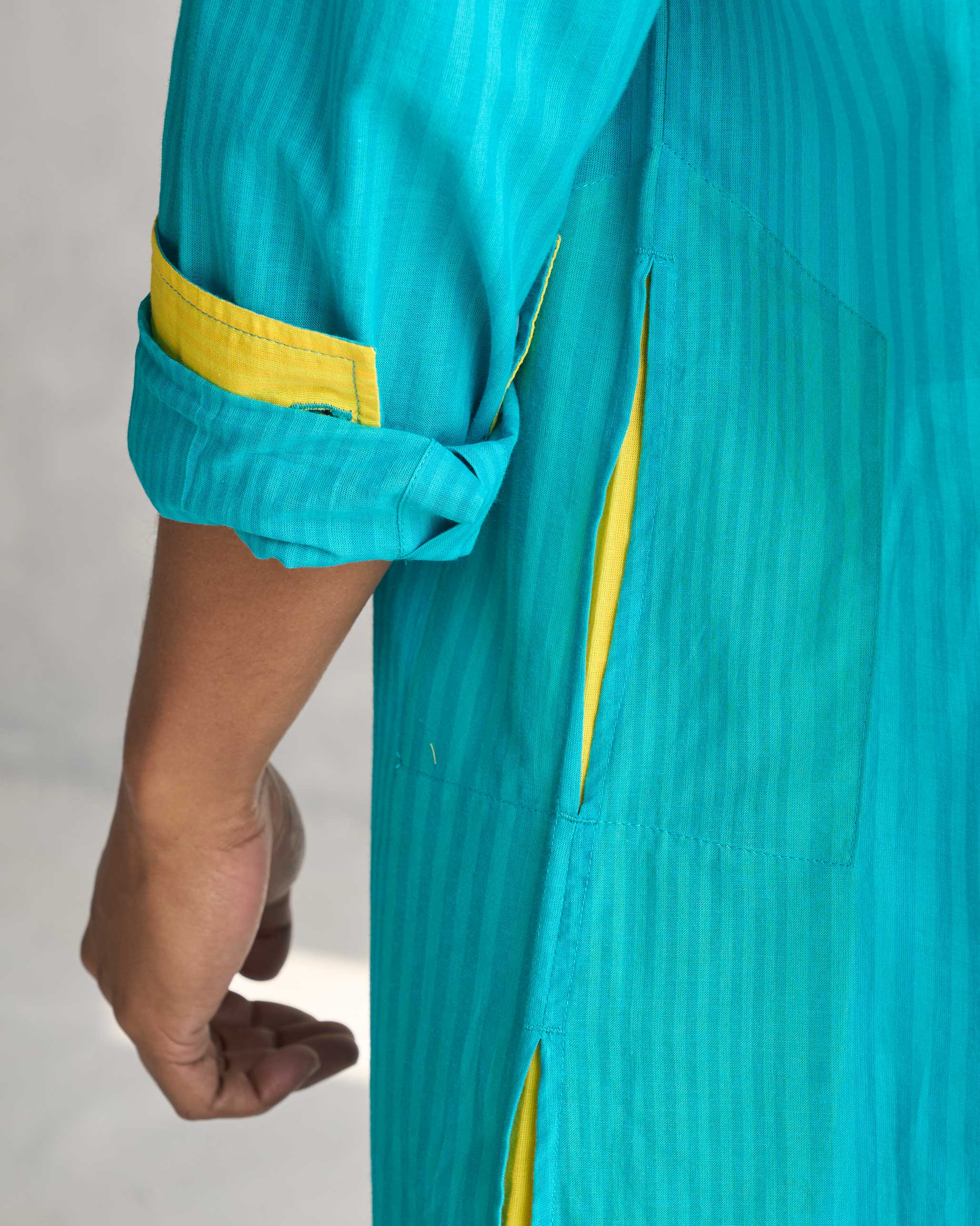 Pondicherry Kurta - Blue