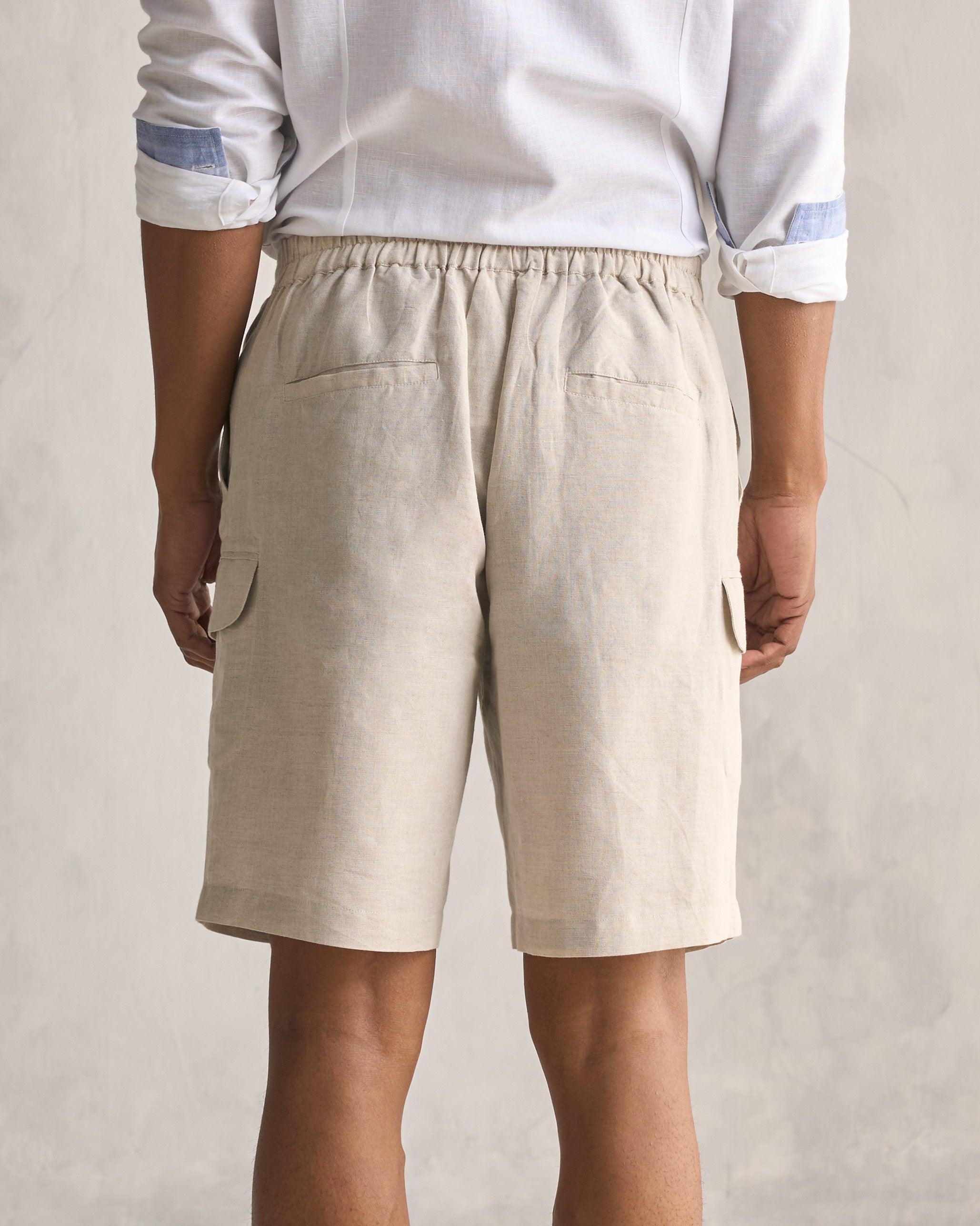 Linen Shorts - Natural