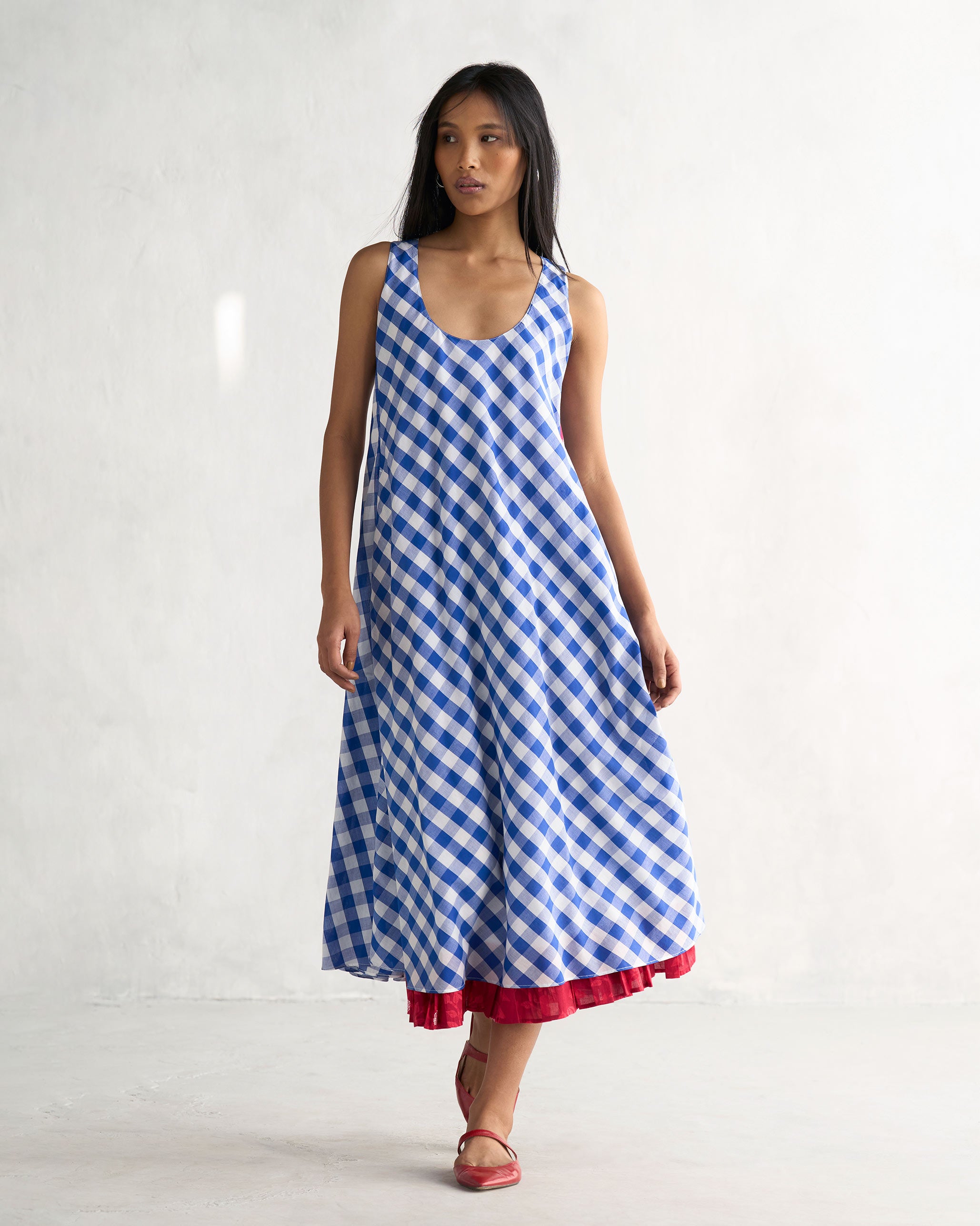 Jambiani Dress - Blue & White