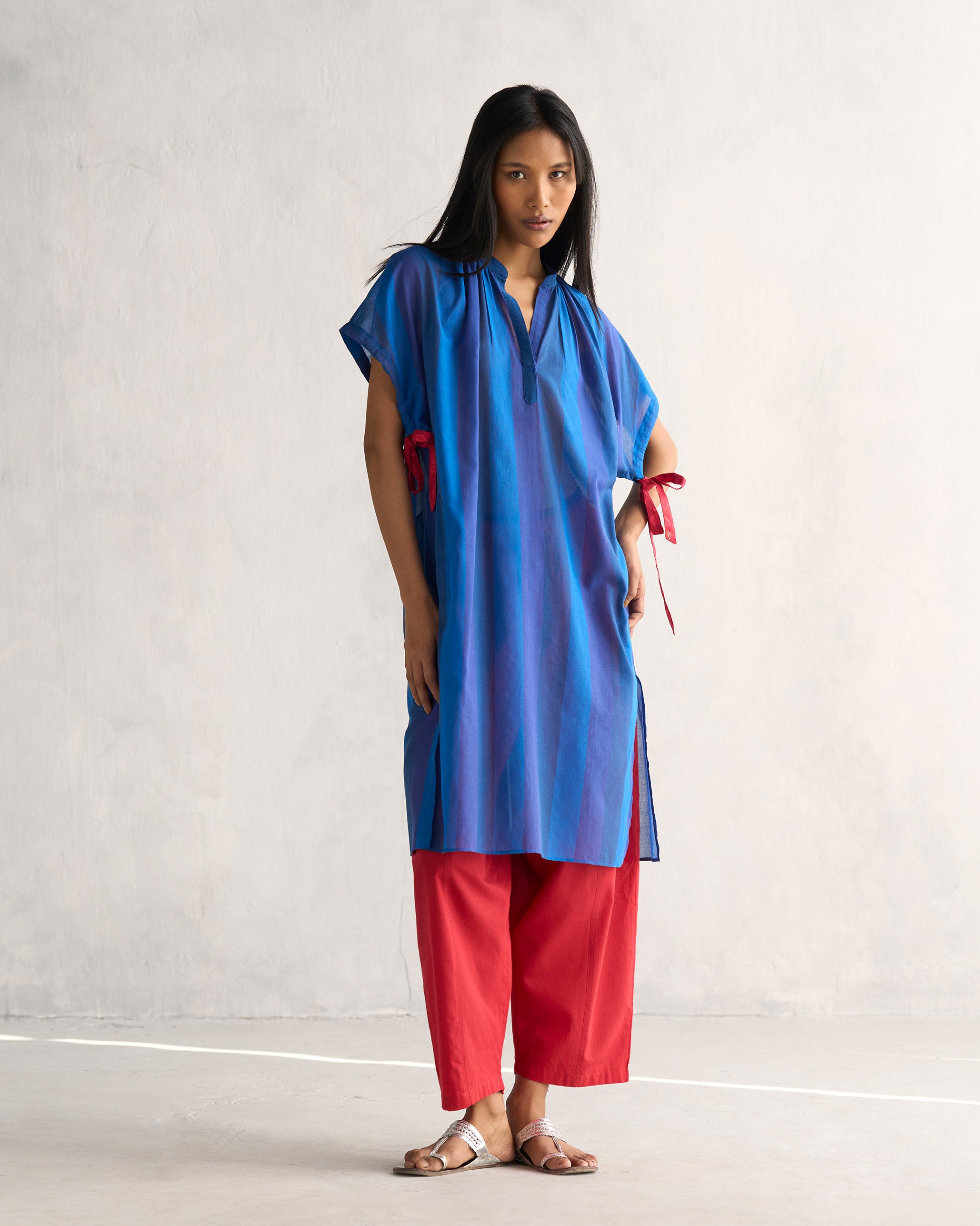 Alice Kurta - Navy & Blue