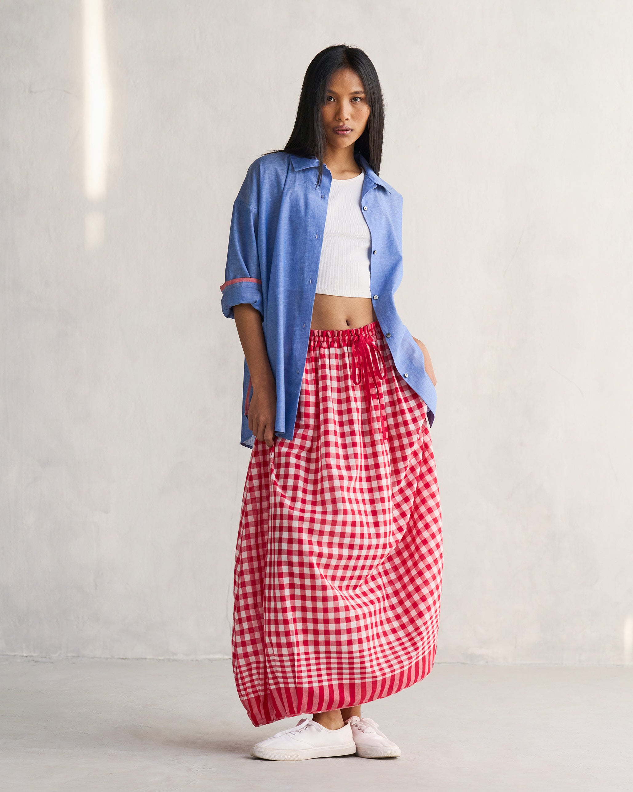 Jambiani Skirt - Red & White