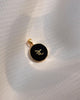 Alphabet E Charm- Black & Gold