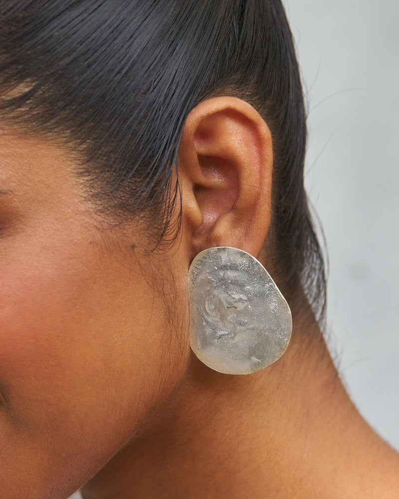 Dip-Dot Earrings - Silver