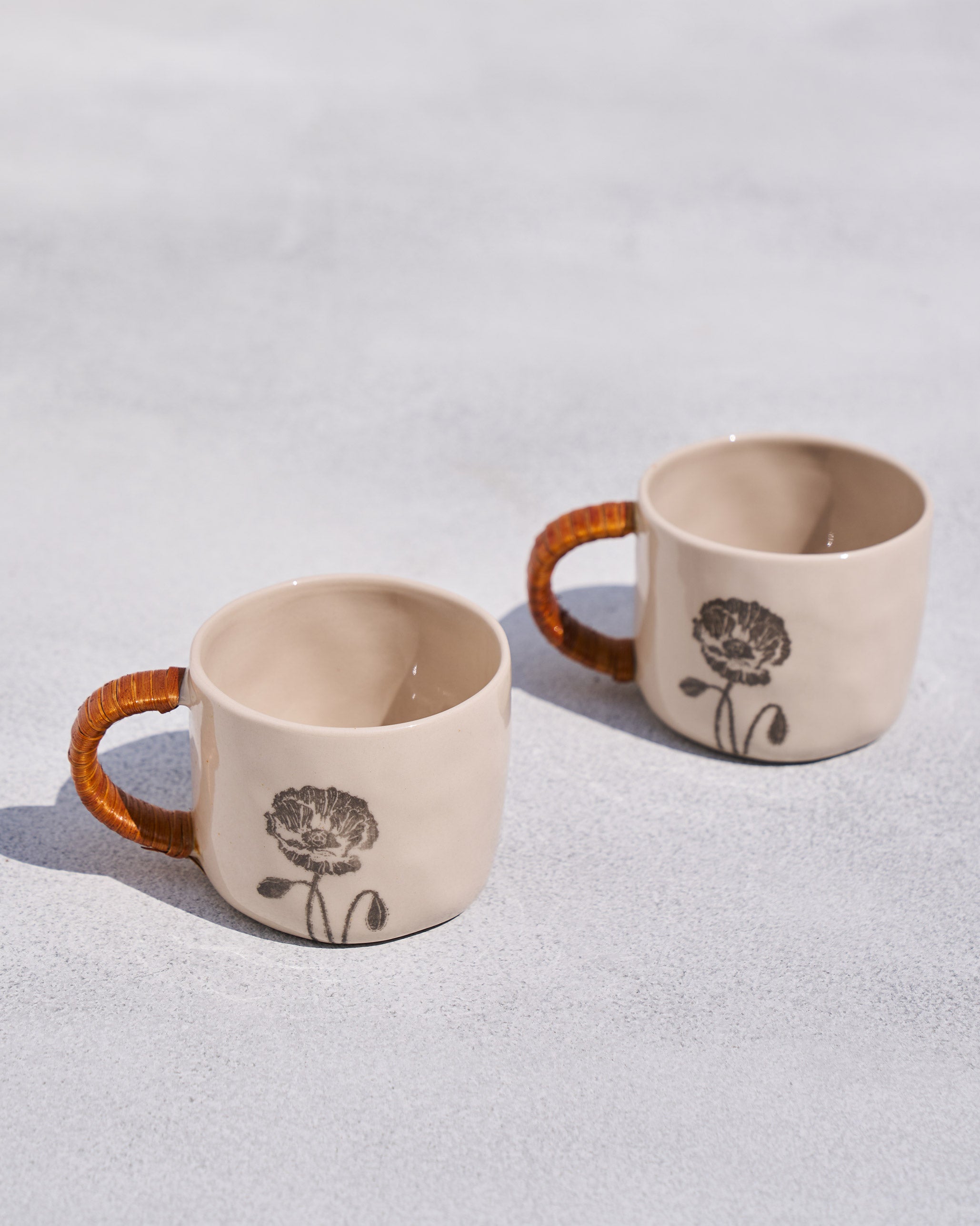 Poppy Mugs (Set of 2)