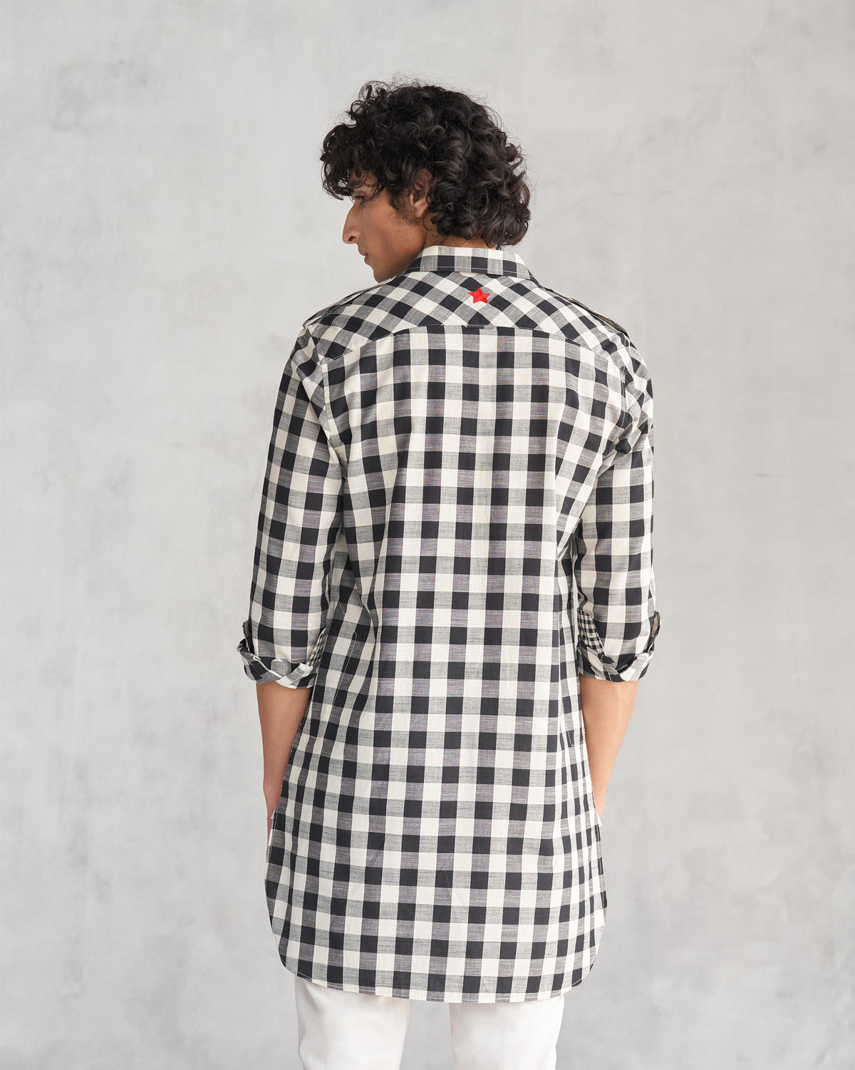 Nizamuddin Kurta - Black & Ivory thumbnail 4