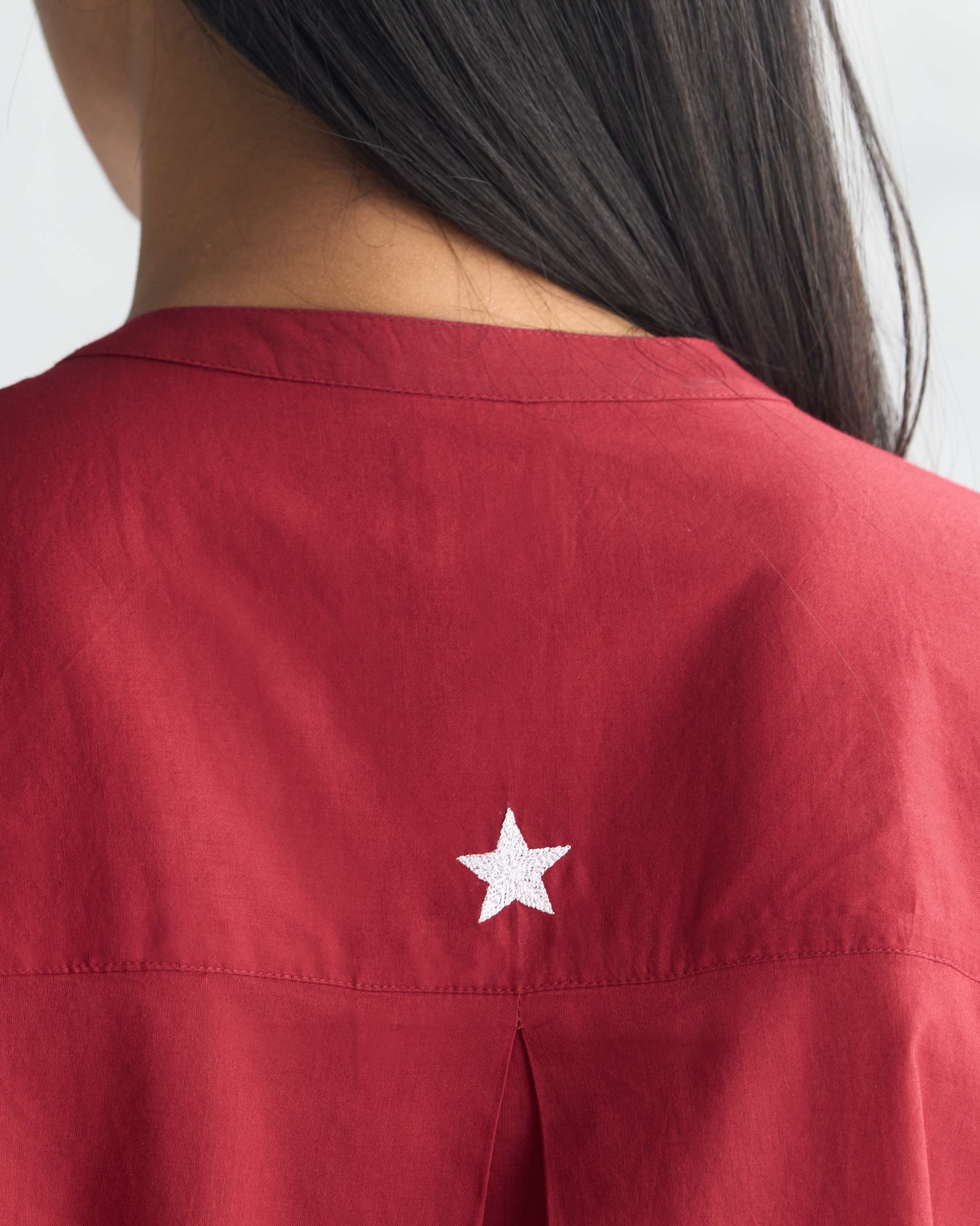 Lazy Sunday Tunic - Red