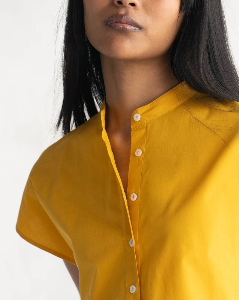 Short Sleeve Kurta - Ochre