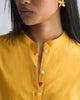Mandarin Collar Top - Ochre