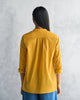 Mandarin Collar Top - Ochre