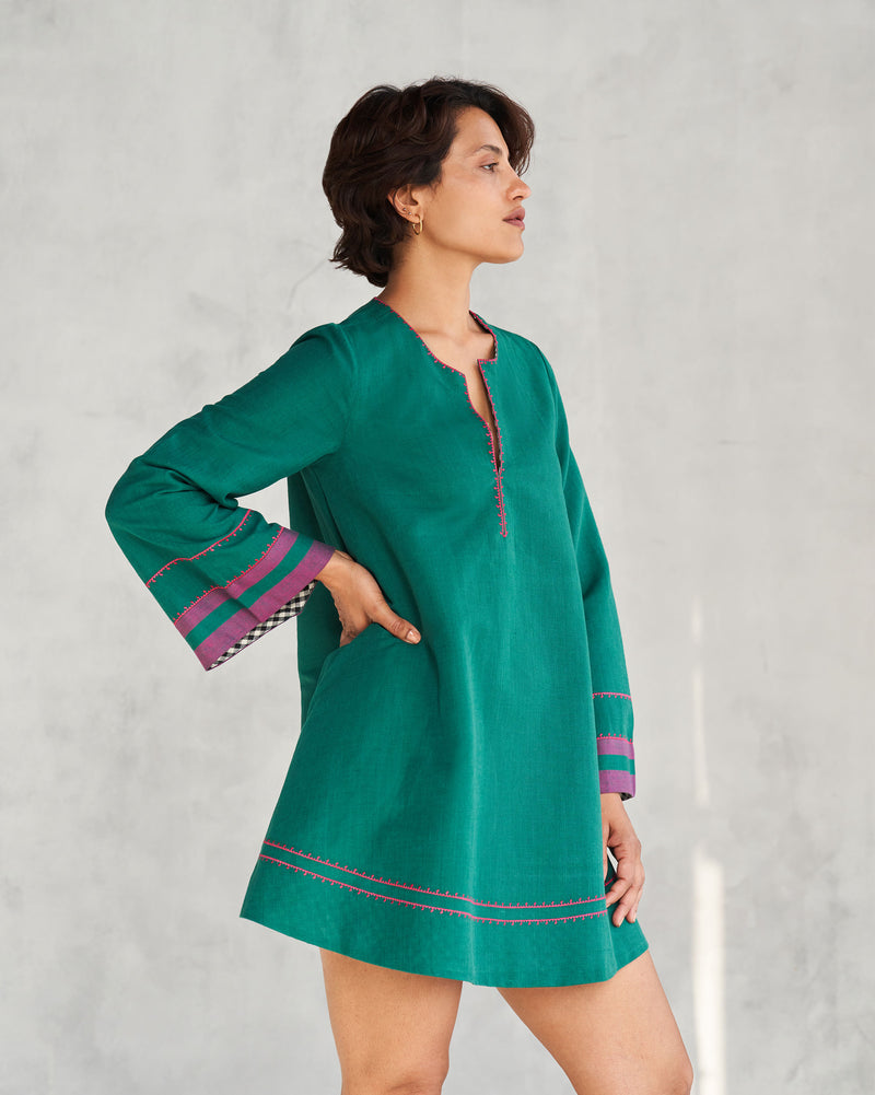 Midori Beach Dress - Green