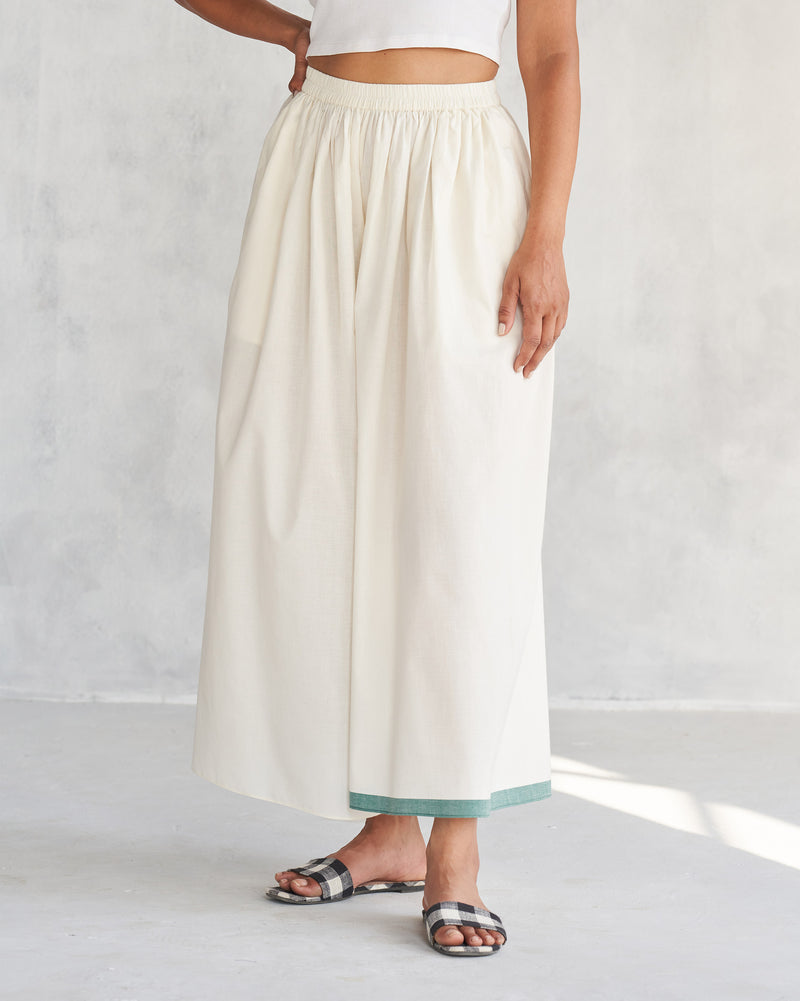 Shiro Hem Pants - Ivory