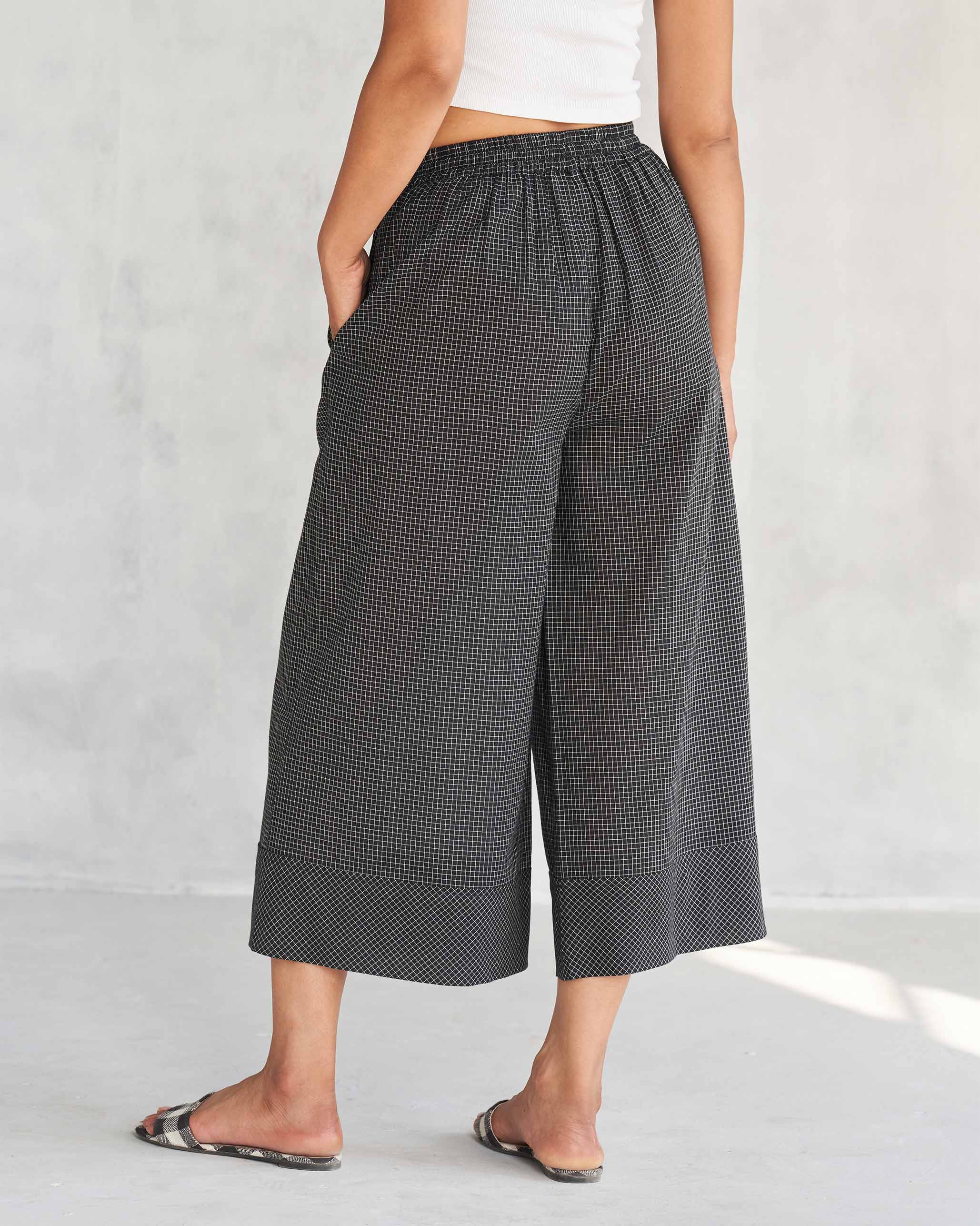 Picnic Culottes - Black & Ivory