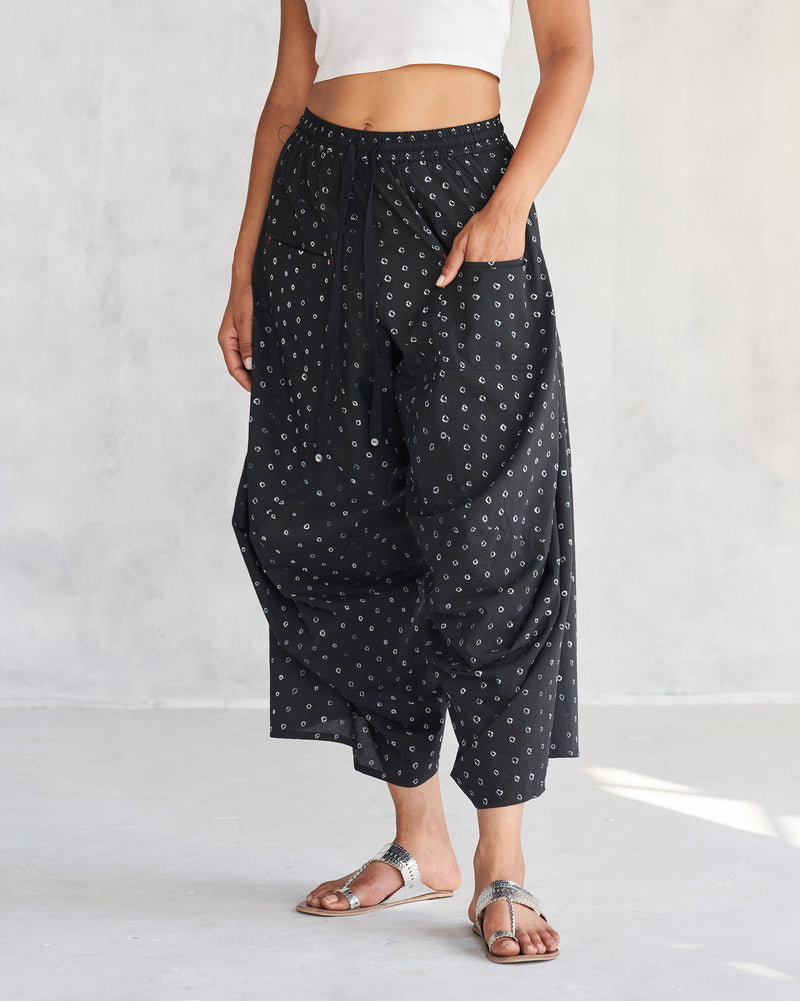 Yoka Trousers - Black & Ivory