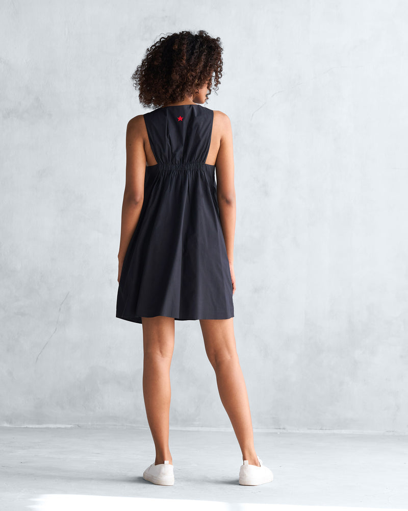 Short Racerback Dress - Black