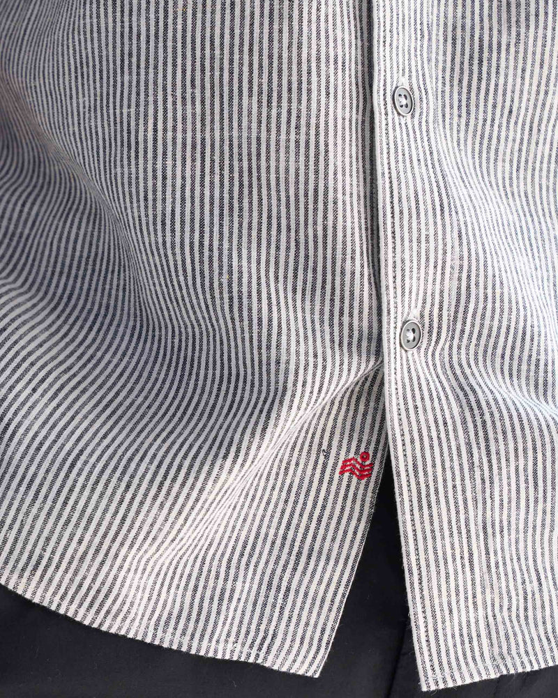 Classic Shirt - Charcoal Stripe