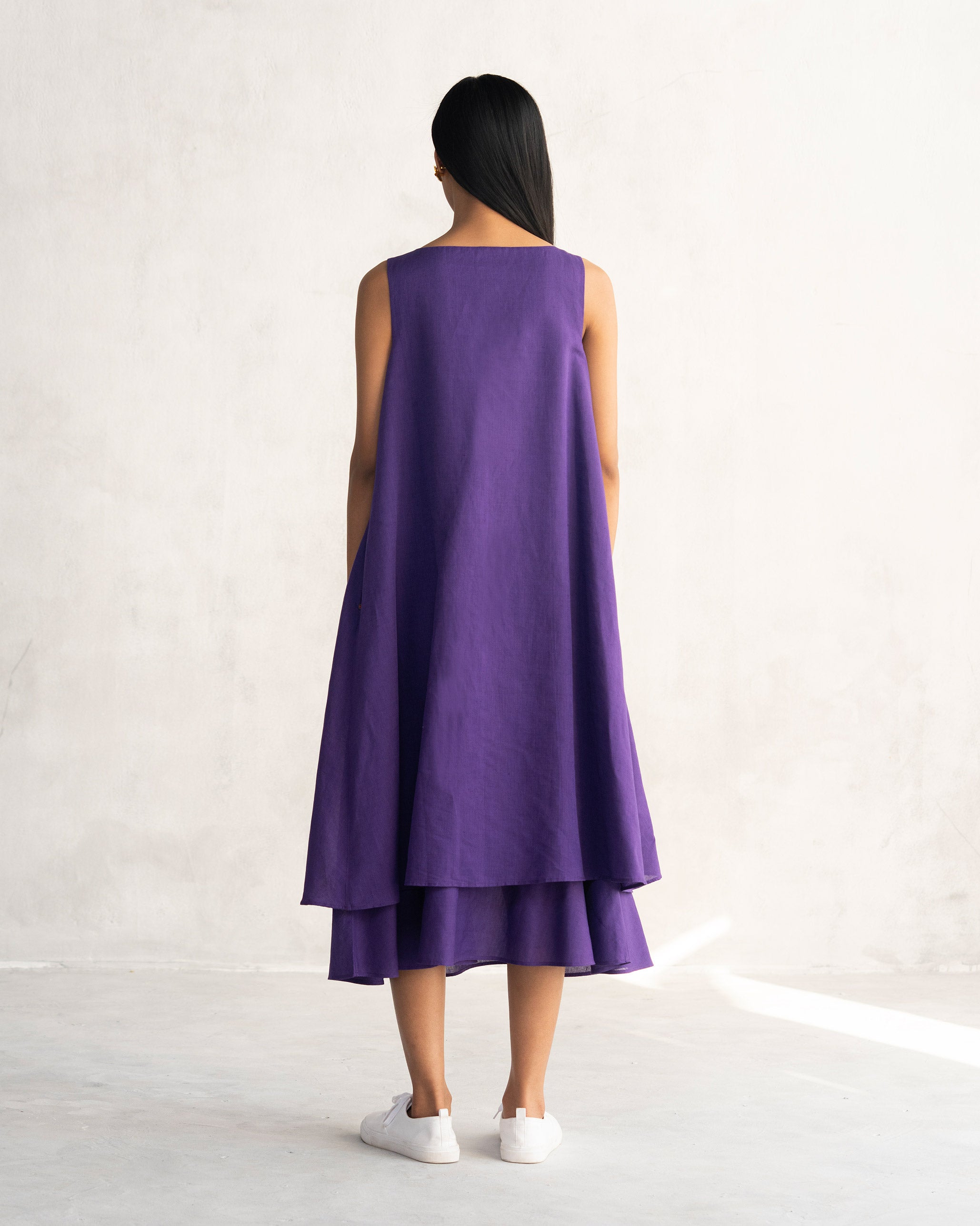 Double Layer Dress - Purple