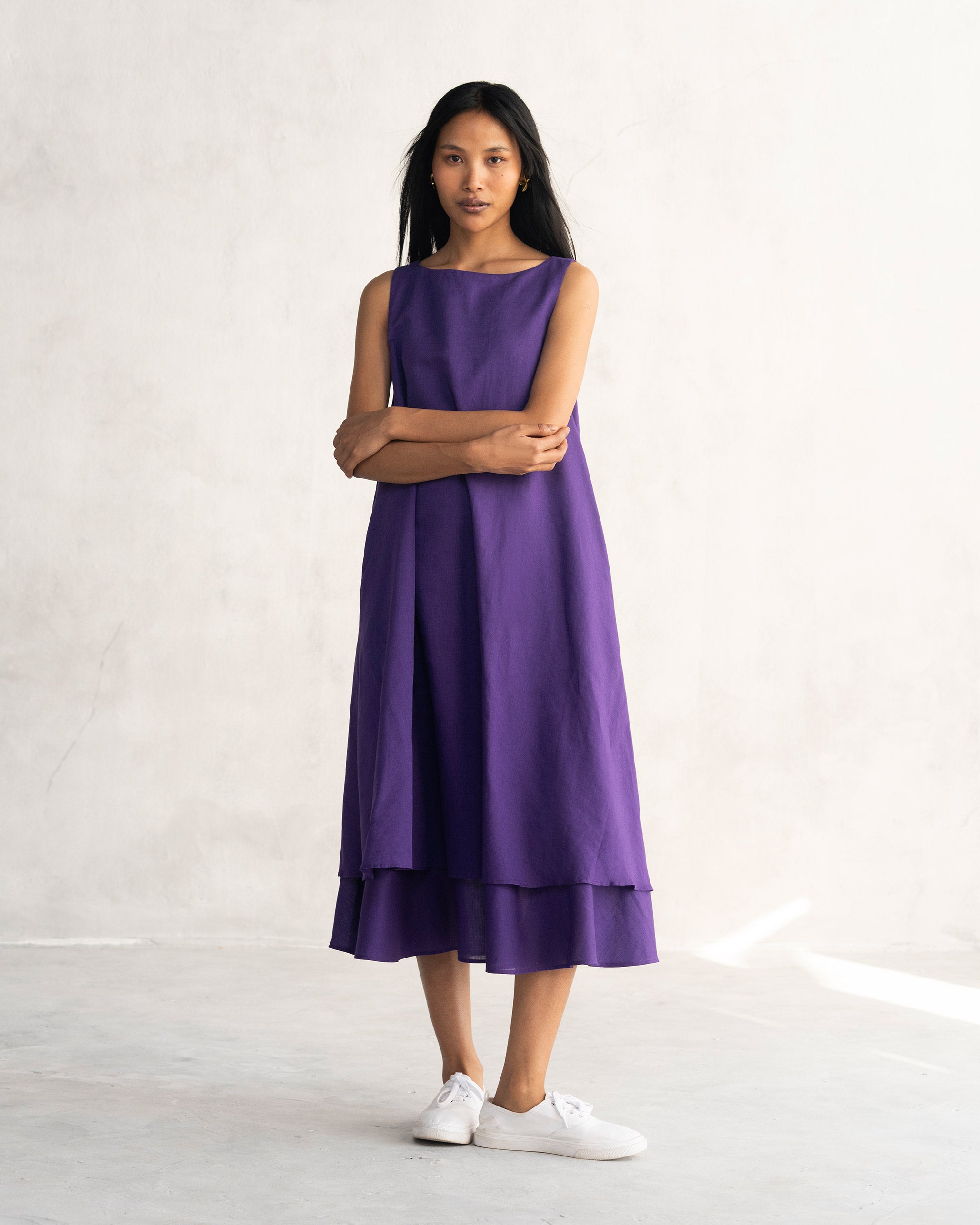 Double Layer Dress - Purple