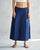 Pleated Flare Culottes - Indigo