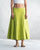 Pleated Flare Culottes - Lime