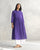 Waist Gathered Kurta - Purple