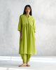 Waist Gathered Kurta - Lime