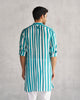 Jashn Kurta - Teal & White Tssxnb