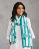 Tranquil Scarf - Teal & White TSSxNB