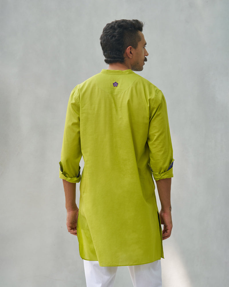 Coastal Kurta - Lime