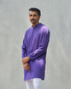 Chest Pocket Kurta - Purple